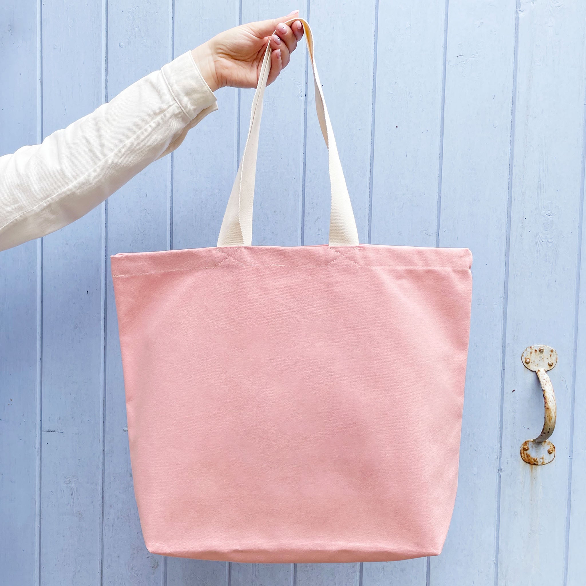 Lumi Canvas Drawstring Tote Large Pink main image 0