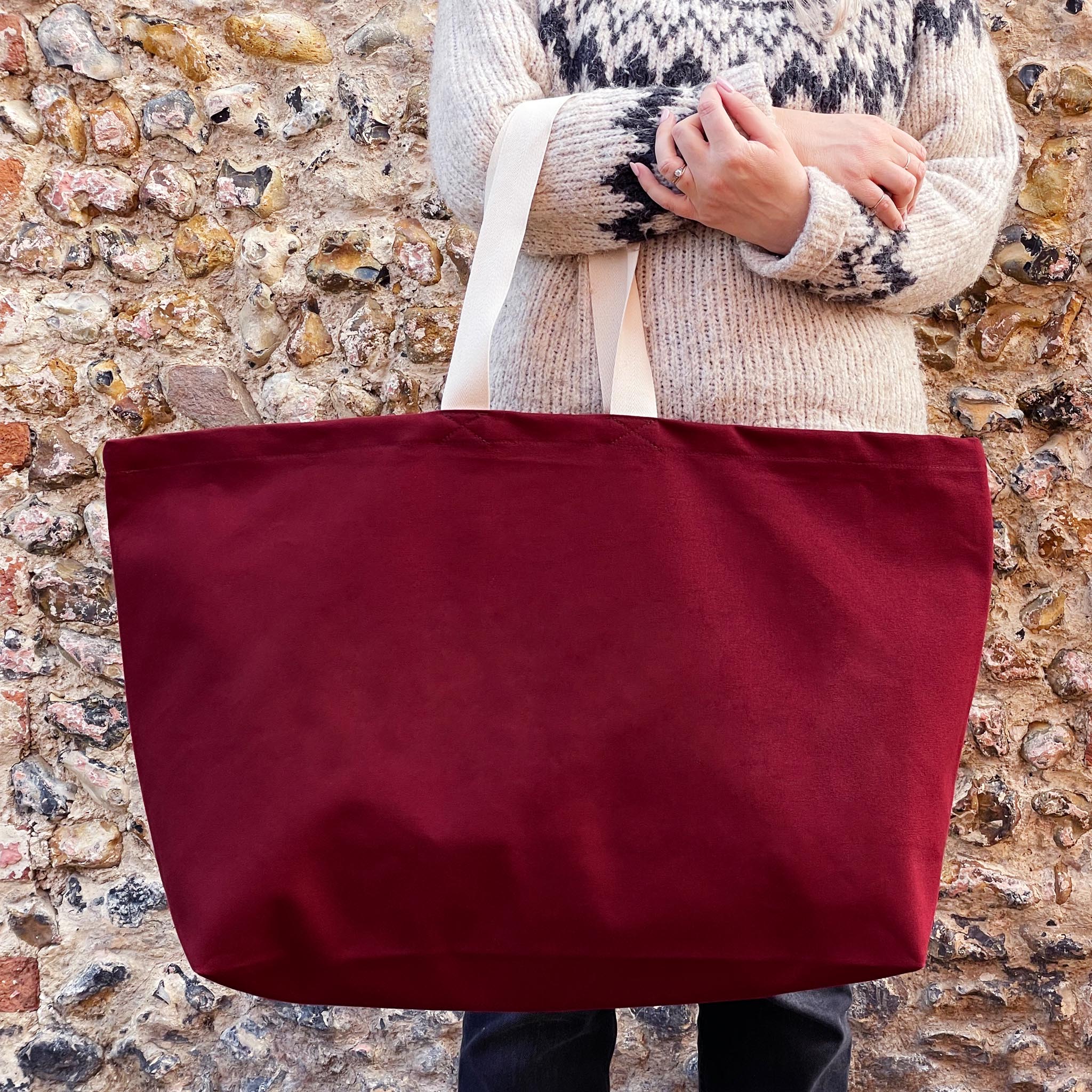 バッグ AWW magazine TOTE BIG BURGUNDY Burgundy REALLY Big Bag – Alphabet Bags