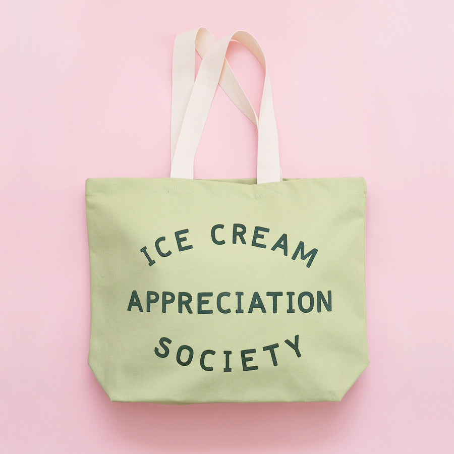 Ice Cream Appreciation Society - Pistachio Canvas Tote Bag