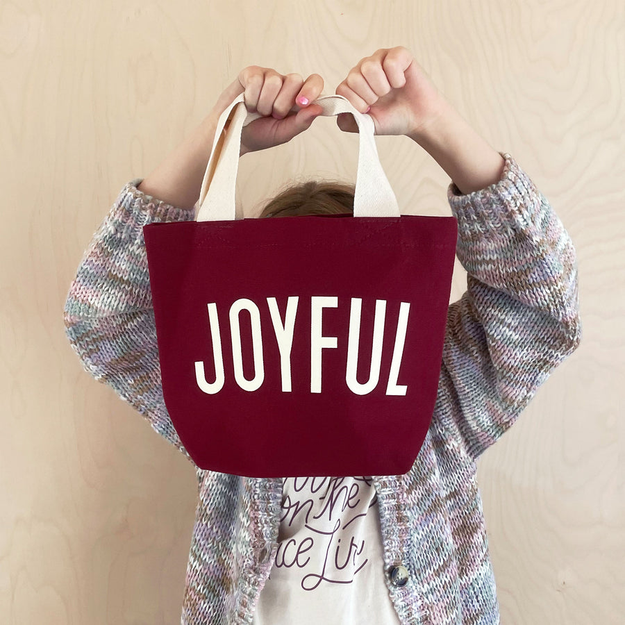 Joyful - Little Burgundy Bag