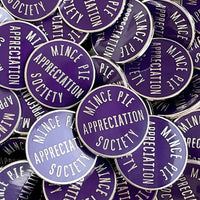 Mince Pie Appreciation Society - Plum - Enamel Pin