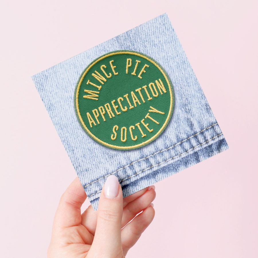 Mince Pie Appreciation Society - Embroidered Patch
