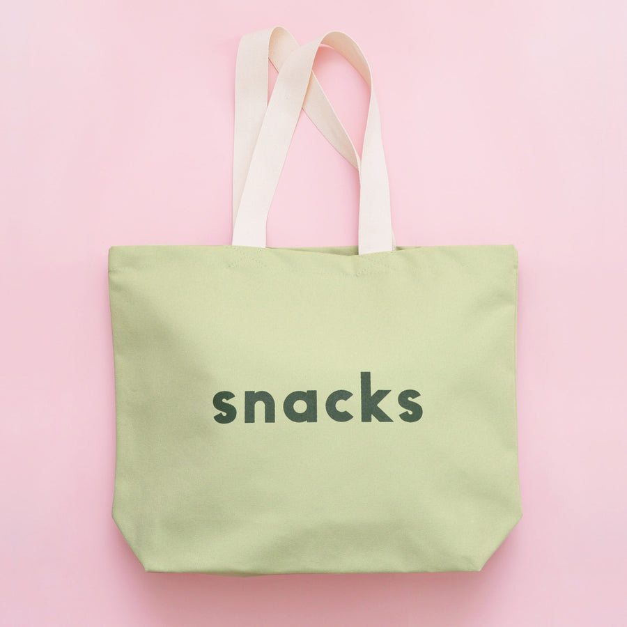Snacks - Pistachio Canvas Tote Bag