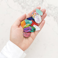 Gemstone Enamel Pin