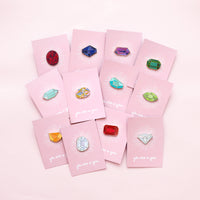 Gemstone Enamel Pin