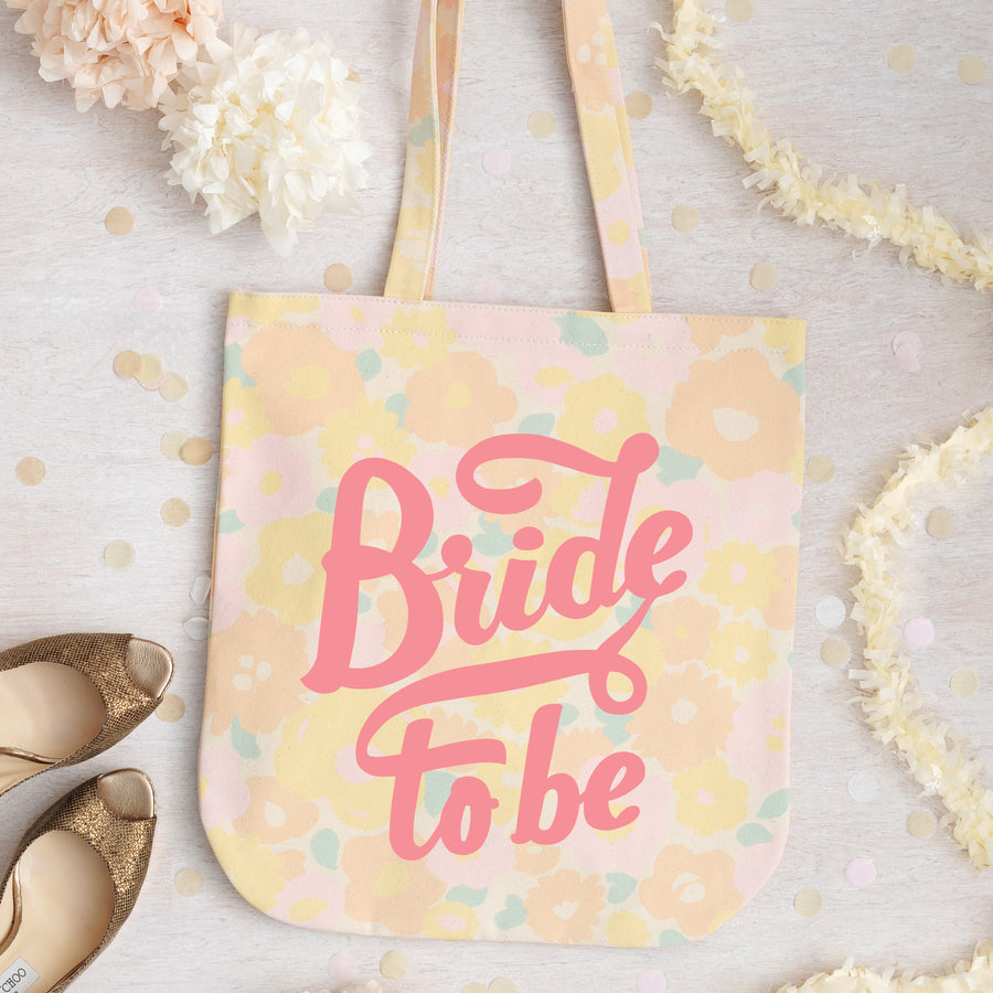 Bride To Be - Floral Print Wedding Bag