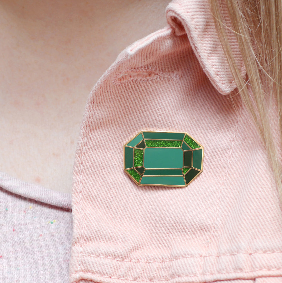 Emerald / May  - Birthstone Pin