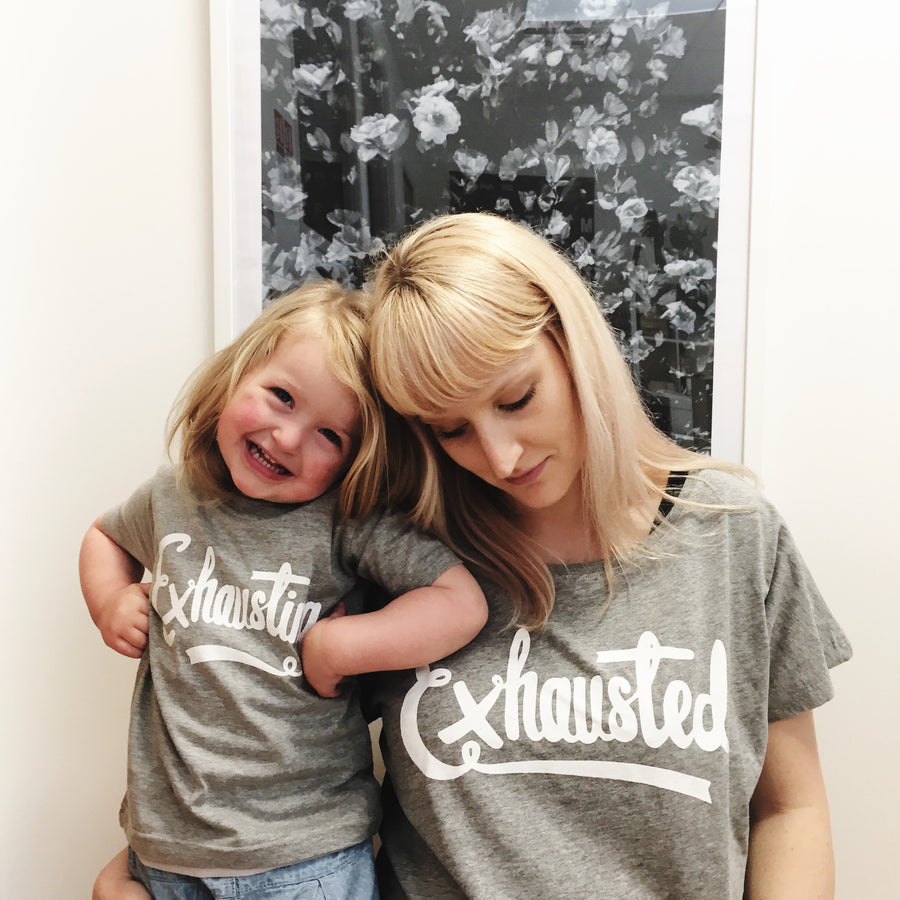 Exhausted - Womens T-Shirt