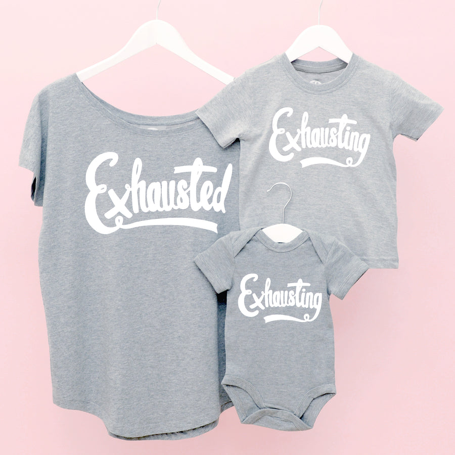 Exhausted - Womens T-Shirt