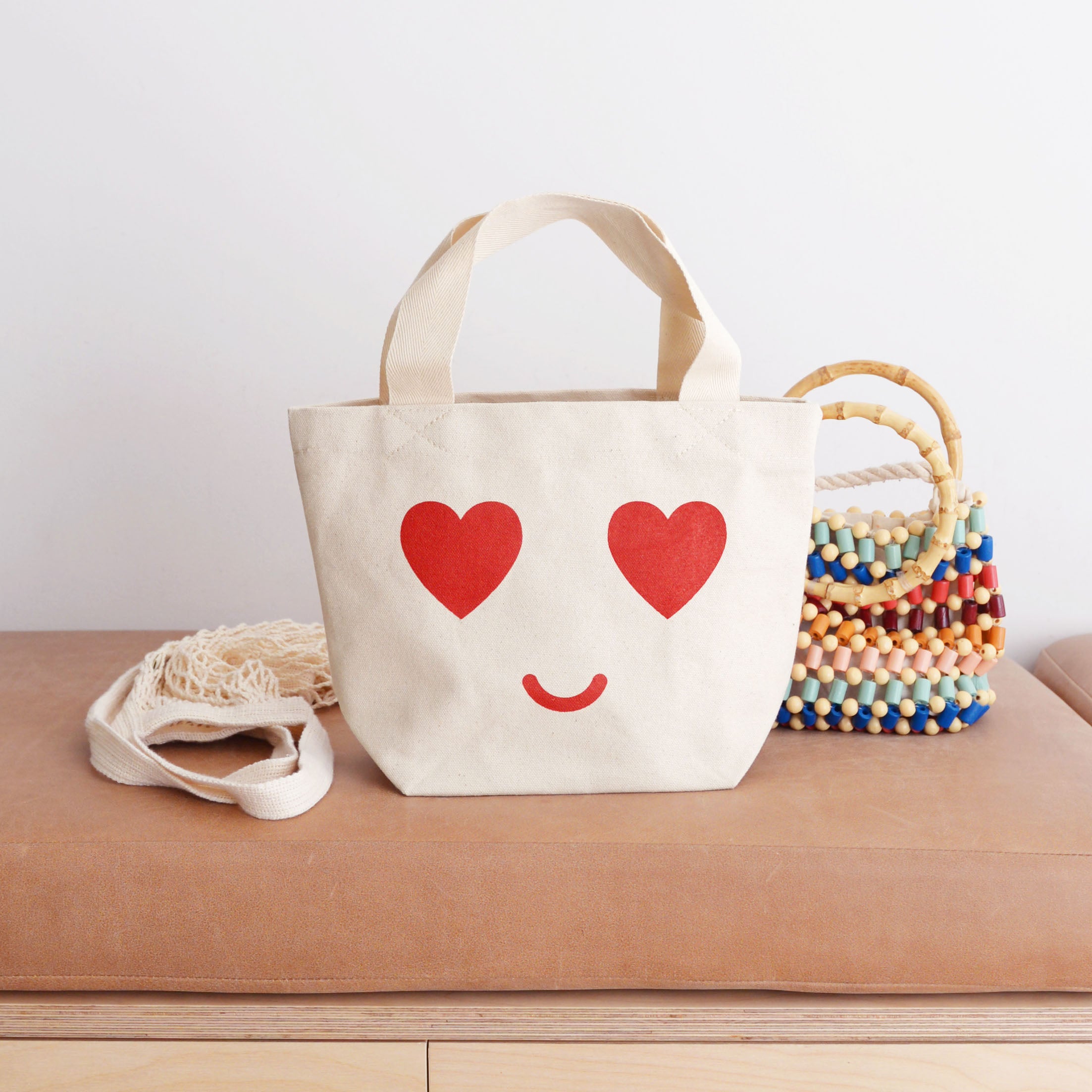 Heart Eyes Little Canvas Bag Alphabet Bags