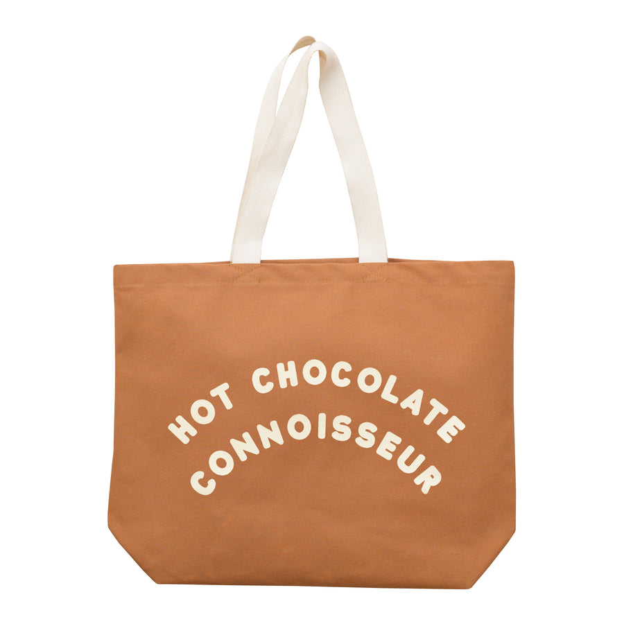 Hot Chocolate Connoisseur - Tan Tote Bag