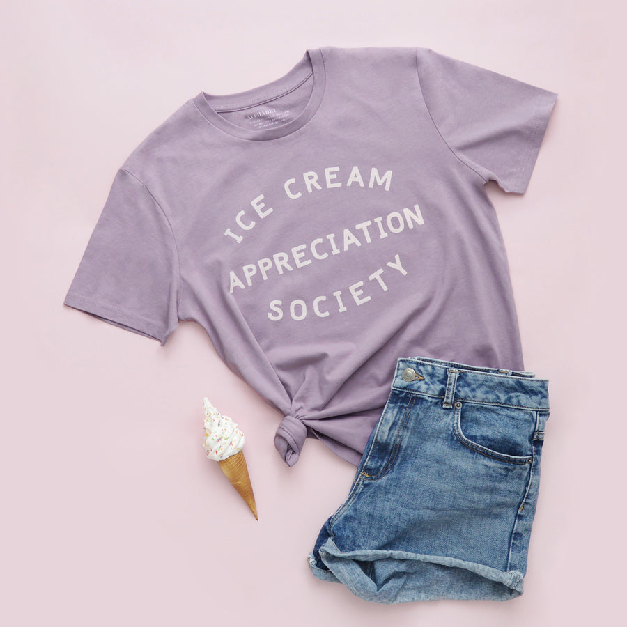 Ice Cream Appreciation Society - T-Shirt - Lavender