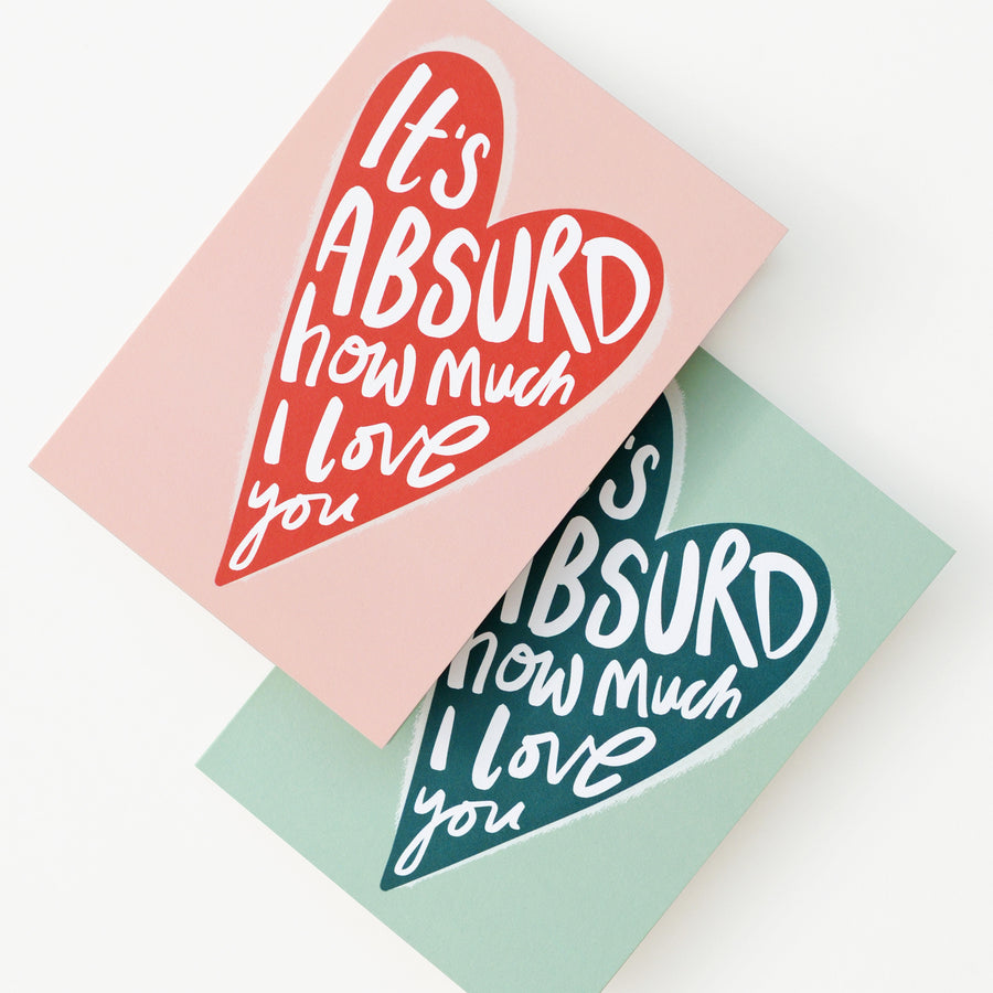 It's Absurd - Greeting Card - Red