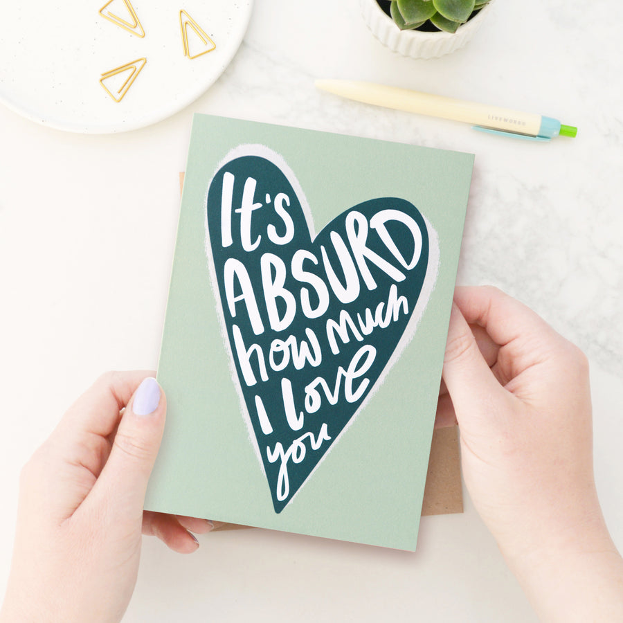 It's Absurd - Greeting Card - Teal