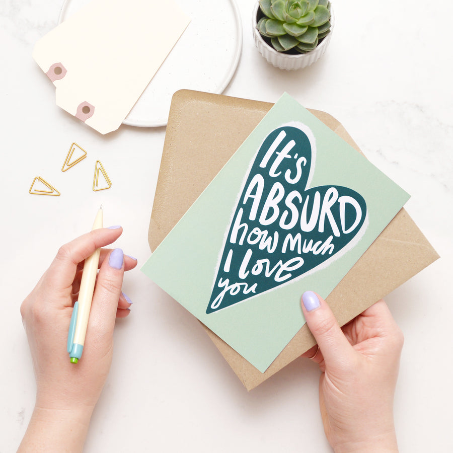 It's Absurd - Greeting Card - Teal