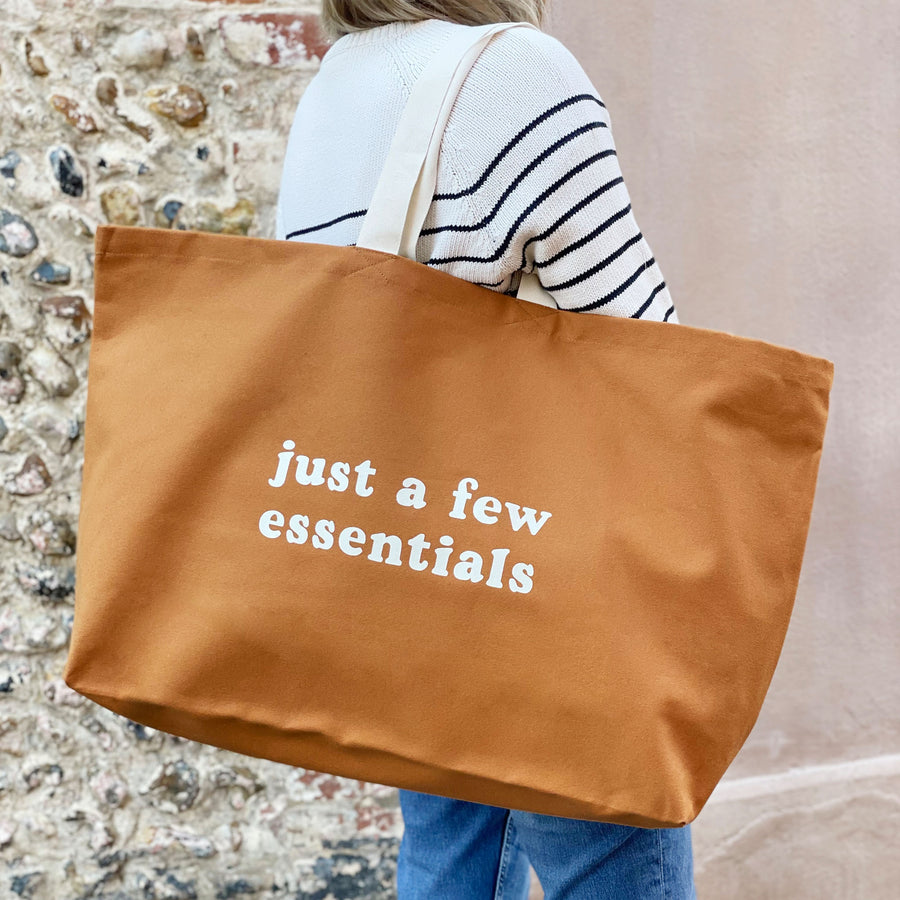 Just a Few Essentials - Tan REALLY Big Bag