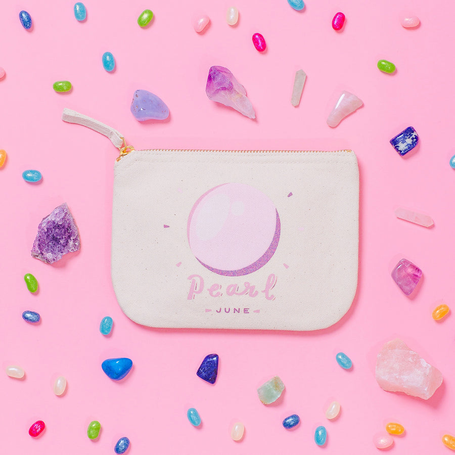 Pearl / June - Birthstone Pouch