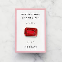 Birthstone Enamel Pin