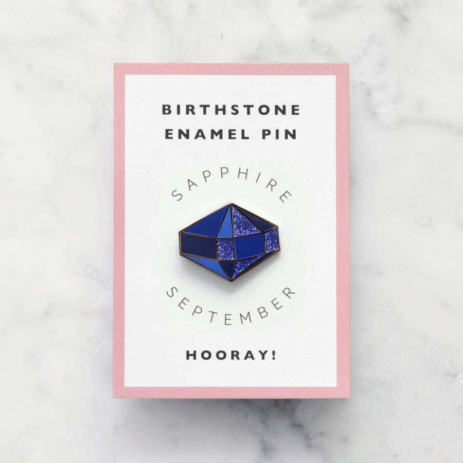 Sapphire / September - Birthstone Pin