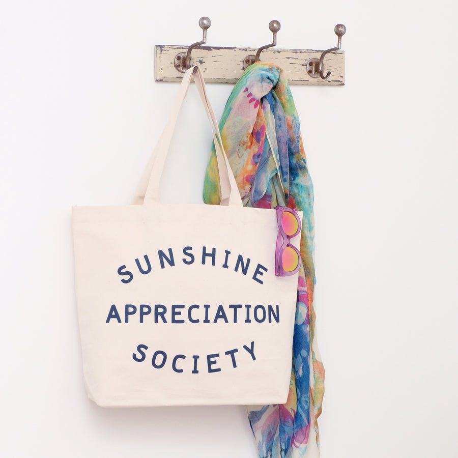 Sunshine Appreciation Society - Big Canvas Tote Bag