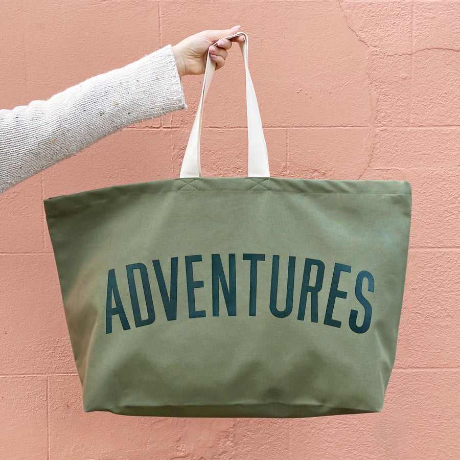 Adventures - Olive Green REALLY Big Bag