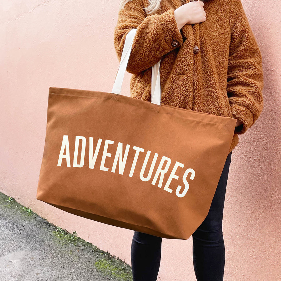 Adventures - Tan REALLY Big Bag
