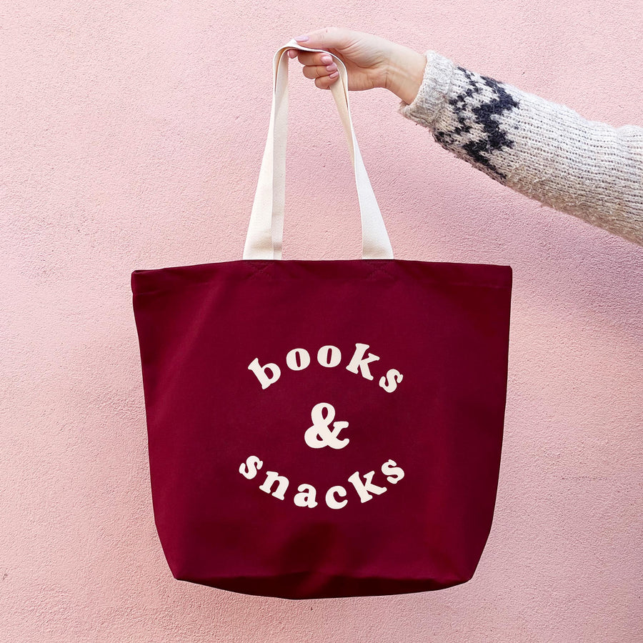 Books & Snacks - Canvas Tote Bag