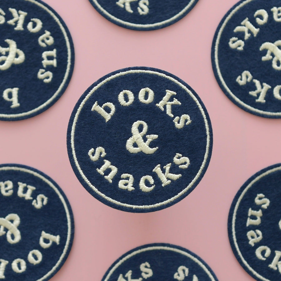 Books & Snacks - Embroidered Patch
