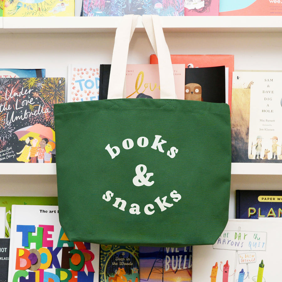 Books & Snacks - Canvas Tote Bag