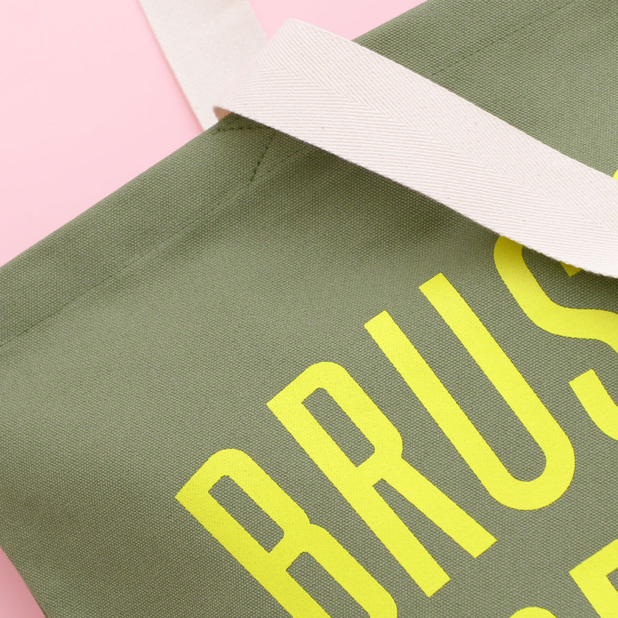 Brussels Sprouts - Olive Green Tote Bag