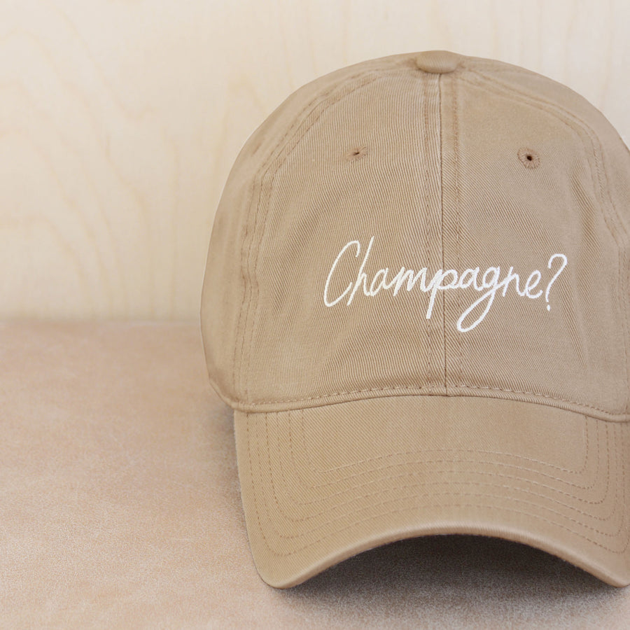 Champagne? - Cotton Baseball Cap