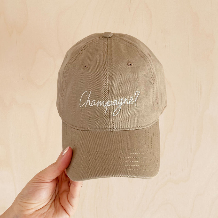 Champagne? - Cotton Baseball Cap