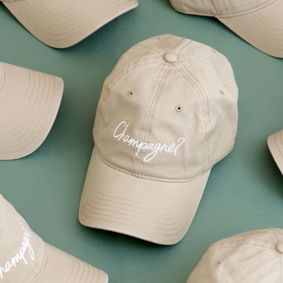 Champagne? - Cotton Baseball Cap