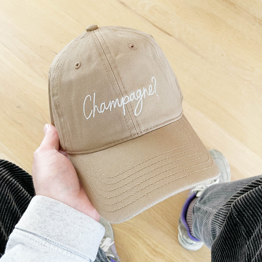 Champagne? - Cotton Baseball Cap