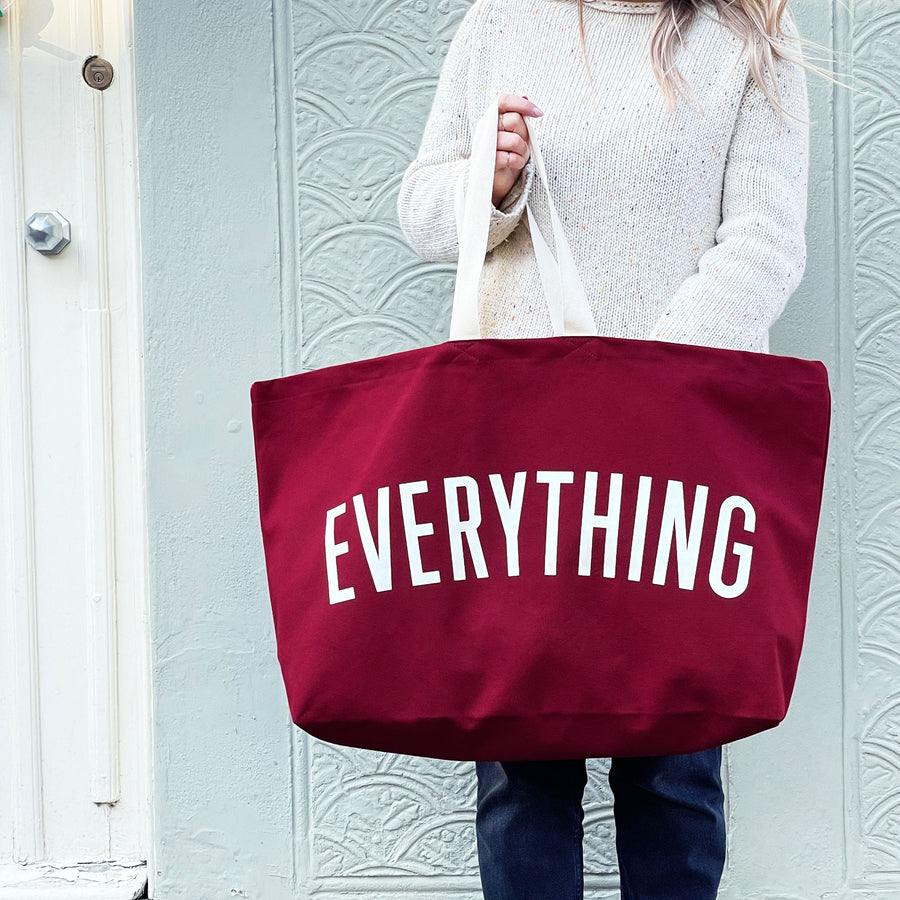 Everything - Burgundy REALLY Big Bag