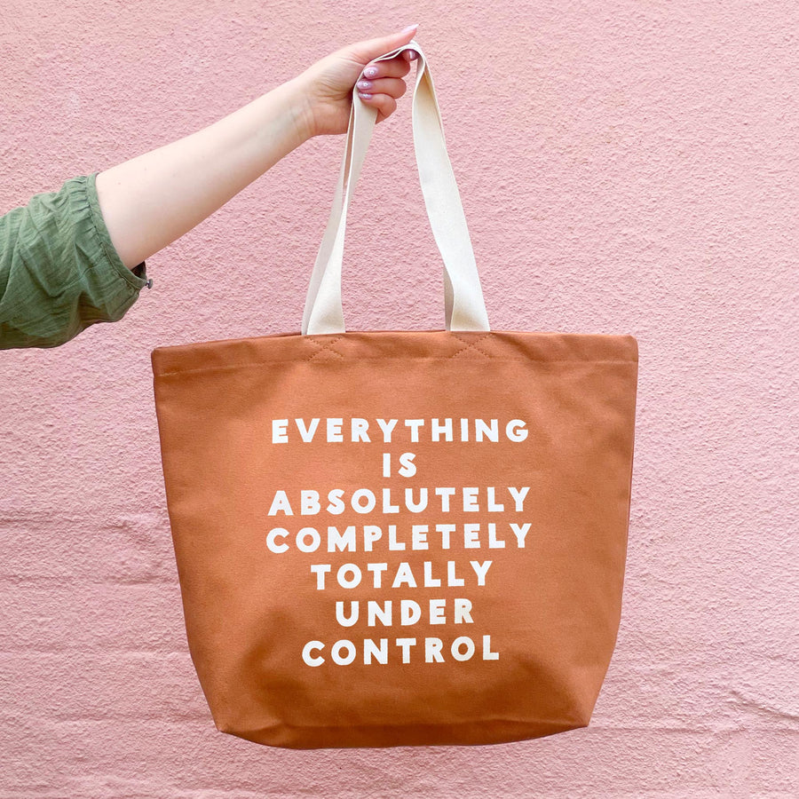 Everything is Under Control - Tan Canvas Tote Bag