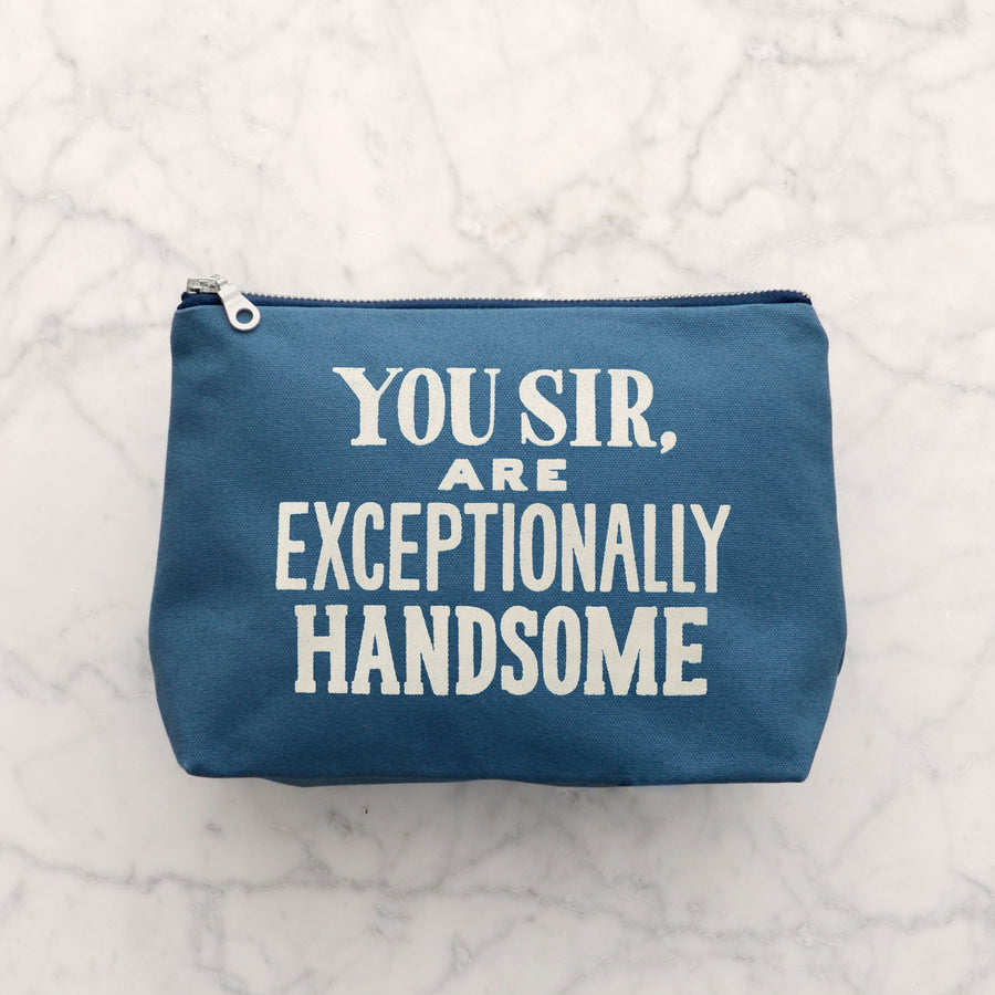 SECONDS - Exceptionally Handsome - Blue Wash Bag