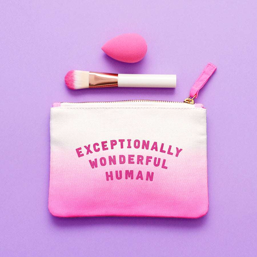 Exceptionally Wonderful Human - Ombre Pouch