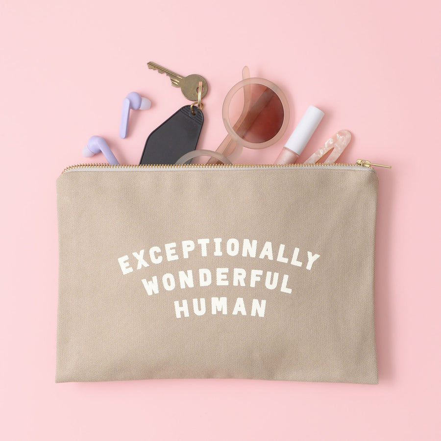 Exceptionally Wonderful Human - Stone Pouch