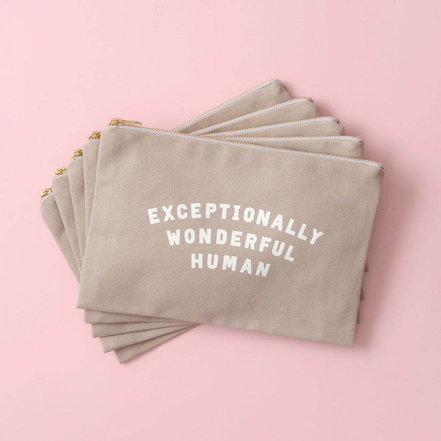 Exceptionally Wonderful Human - Stone Pouch