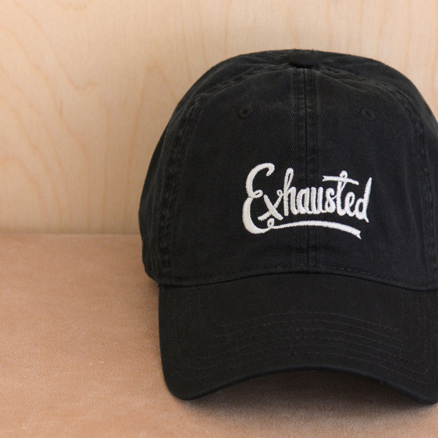 Exhausted - Cotton Baseball Cap