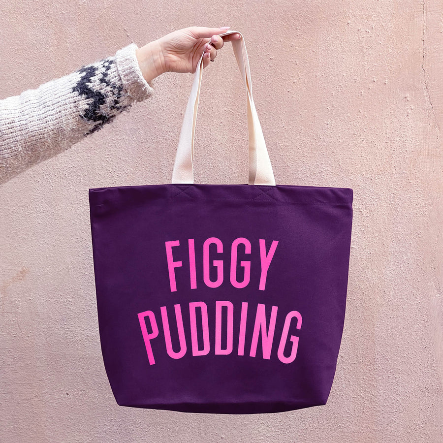 Figgy Pudding - Plum Tote Bag