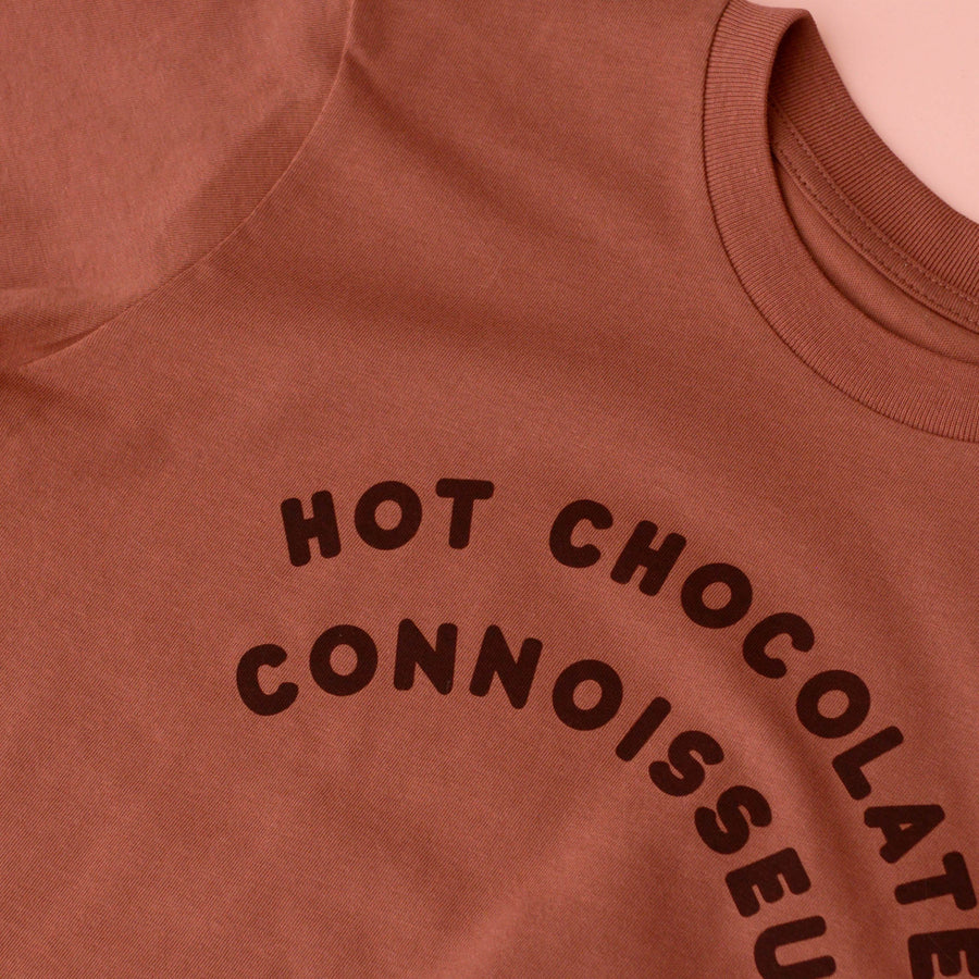 Hot Chocolate Connoisseur - Kid's T-shirt - Warm Brown