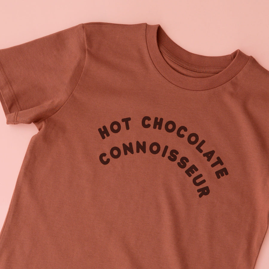 Hot Chocolate Connoisseur - Kid's T-shirt - Warm Brown