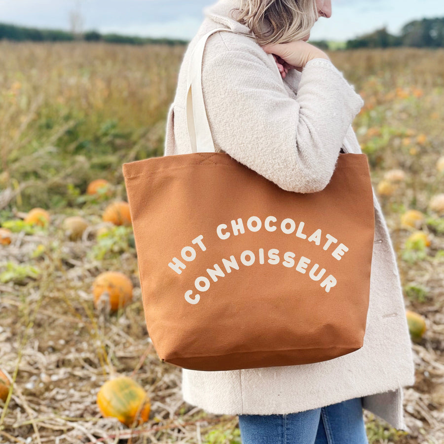 SECONDS - Hot Chocolate Connoisseur - Tan Tote Bag