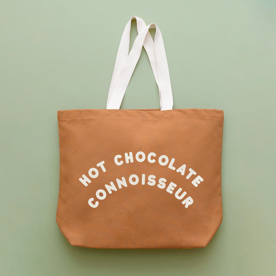 SECONDS - Hot Chocolate Connoisseur - Tan Tote Bag