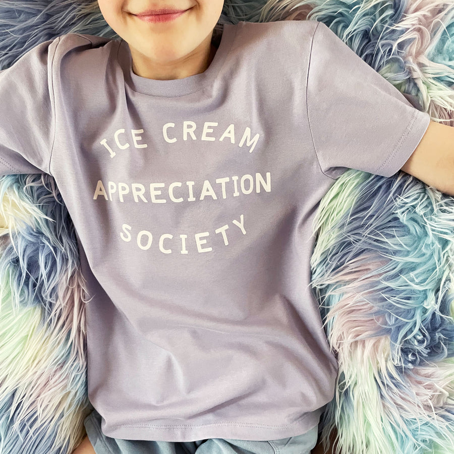 Ice Cream Appreciation Society - Kid's T-shirt - Lavender