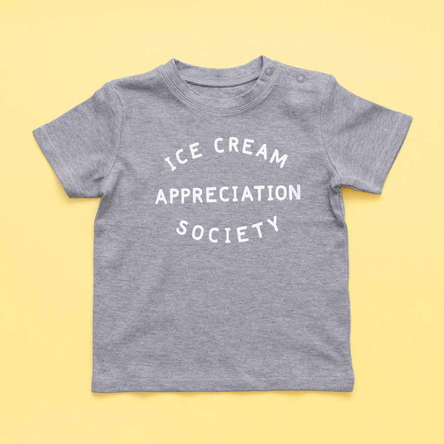 SECONDS - Ice Cream Appreciation Society - Toddler T-Shirt - Grey