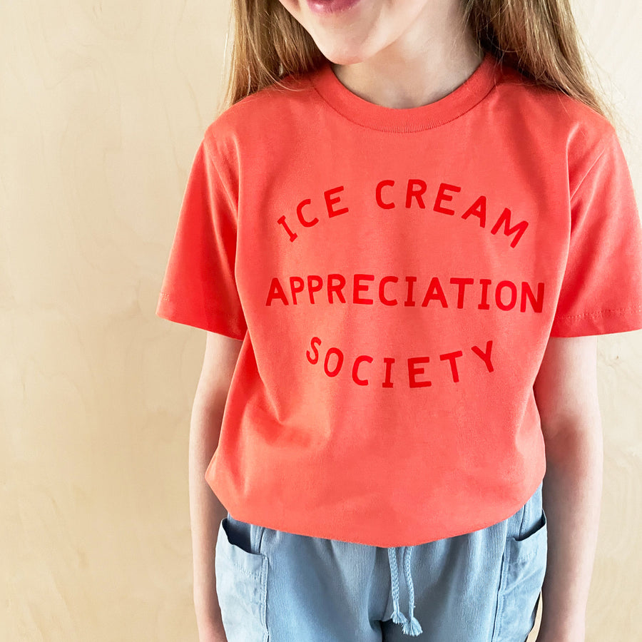 Ice Cream Appreciation Society - Kid's T-shirt - Orange Sorbet