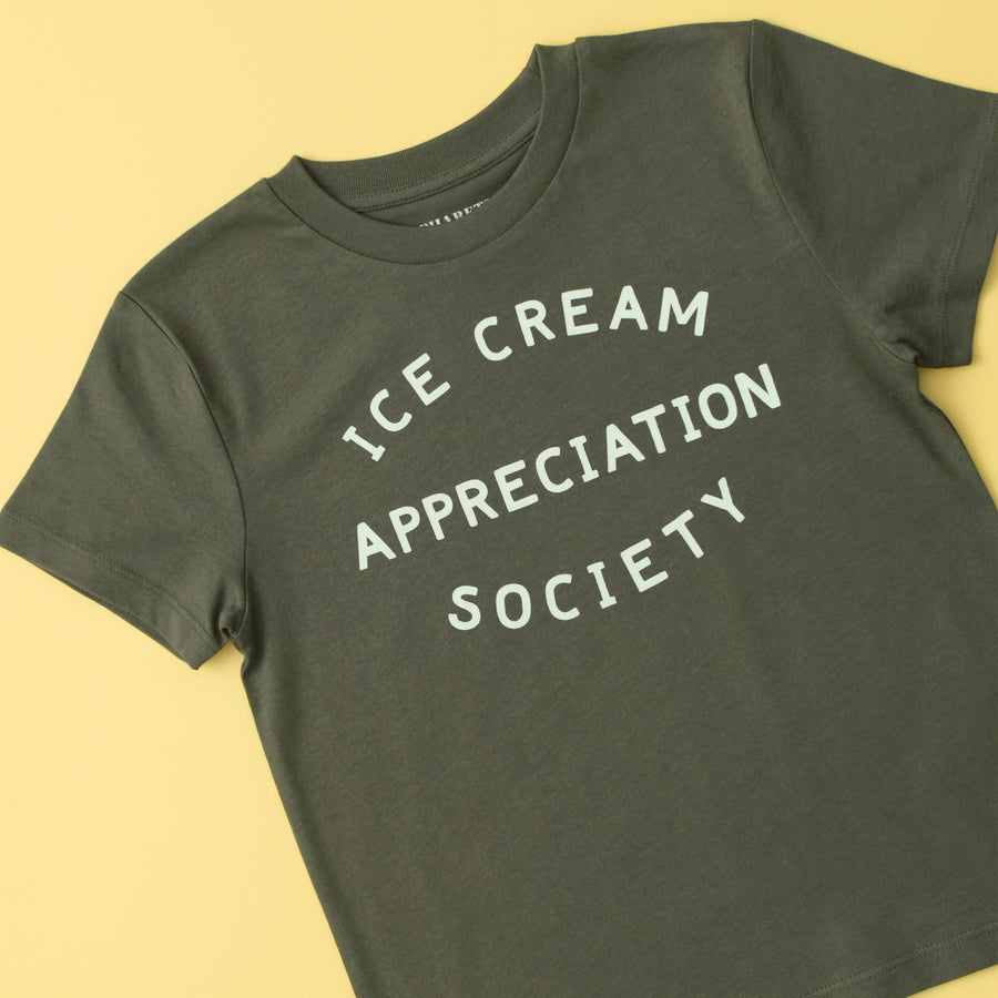 Ice Cream Appreciation Society - Kid's T-shirt - Khaki